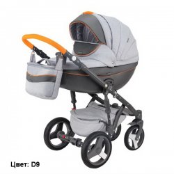D9 - Детская коляска Adamex Monte Carbon 3 в 1